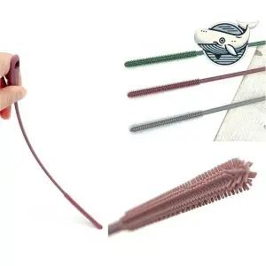 다용도 실리콘 빨대 청소솔 3종 재사용 스크럽