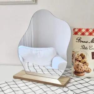 비정형 물결 웨이브 아크릴 탁상 거울 인테리어 소품