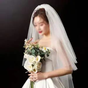 [RIZPICK]이벤트 셀프 웨딩 풍성형 베일 면사포 결혼 공주 생일파티소품