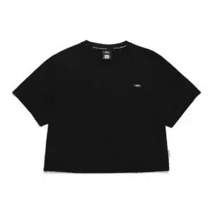 내셔널지오그래픽 N242WTS970 여성 프로즌에어 크롭 포켓 반팔 티셔츠 CAR본 BLACK 450071