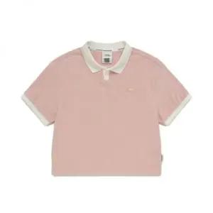 내셔널지오그래픽 키즈 K242GPL910 여아 테리 카라 반팔티 PINK 436910