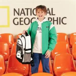 내셔널지오그래픽 키즈 K241UJP010 우븐 베이스볼 점퍼 GREEN 438336