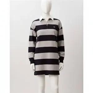 캘빈클라인 진 여성 바시티 스트라이프 미니 폴로 드레스 47F214G 387213