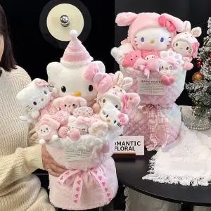 조화 꽃다발 인형 꽃 장식 귀여운 생일 졸업 선물 여자친구 절친 여성의날 선물용