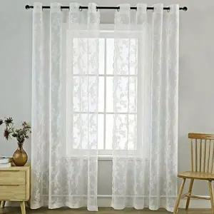 베이직 하늘하늘 레이스 창문 속커튼 커튼 침실 안방 거실