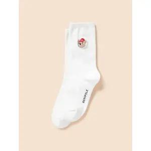[국내정품] 빈폴키즈 [BEANPOLE KIDS] 곰돌이 자수 양말 화이트 (BI61KTU051) 키즈 아동 양말