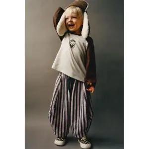 [국내배송] 자라 ZARA NAON JEONG ⓒ 래글런 긴소매 티셔츠 - 브라운 938459