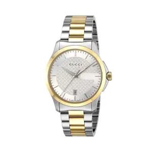 YA126450 G타임리스 남성 메탈 쿼츠 38mm