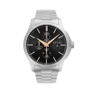 YA126272 G타임리스 남성 메탈 쿼츠 44mm