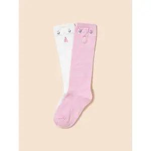 [국내정품] 빈폴키즈 [BEANPOLE KIDS] 여아 반타이즈 꽃 포인트 2족 세트 라이트 핑크 (BI48KTG01Y) 키즈