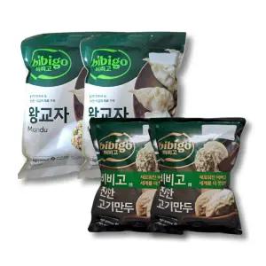 비비고 왕교자 1.05kg 2개 + 수제진한 고기만두 400g 2개