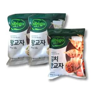 비비고 왕교자 1.05kg 2개 + 김치왕교자 1.05kg 1개