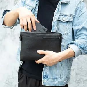 캐주얼 남자 클러치 소가죽 소프트 손가방 가죽 지갑 클러치백 봄가을 핸드백 서류가방 CH5