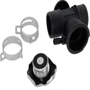 캡이 있는 HZEL 라디에이터 냉각수 충전기 넥 OEM 52028810AL 52029195AK 엔진 냉각 충전 커넥터 클램프