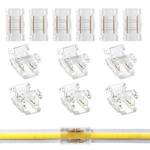 COB LED 스트립-스트립 커넥터  연결 무납땜 확장 RGB CCT 스트립 조명  2 3 4 핀 5mm  10mm
