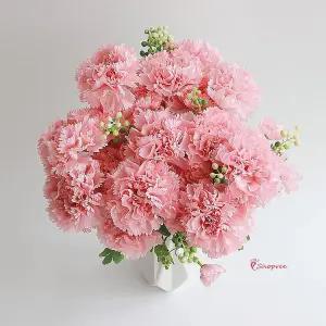 왕 대형카네이션 꽃 카네이션조화 풍선 성묘 어버이날 꽃풍선 왕조화wxy499