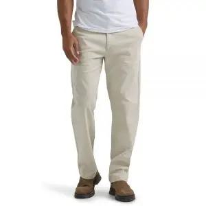 Lee 남성용 플랫 프론트 릴렉스 스트레이트 팬츠 네이비 [호환]