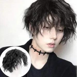 남자 웨이브 가발 펌 스타일 동안 패션헤어 코디
