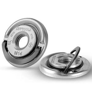 자동 잠금 프레스 플레이트 그라인더 퀵 릴리스 플랜지 너트 파워 척 도구 범용 M14 M10 나사 앵글