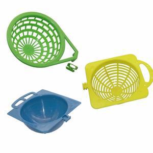 1Pc 새 계란 둥지 팬 앵무새 상자 새장 장식 플라스틱 메쉬 부화 액세서리