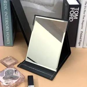 접이식거울 접이식 사각 스탠드 탁상거울 블랙 중