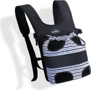 와키투 반려동물 캐리어 백팩 전면 반려견 조절 가능한 여행 가방 레그 아웃 작은 고양이 위한 하이킹