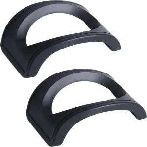 펑타이케 오카리나 디스플레이 스탠드 2피스 테이블탑 수납 랙 악기 홀더(블랙)