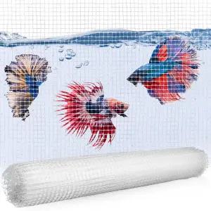 DLOline 투명 그물망 수족관 뚜껑 어항 덮개용 플라스틱 상단 4 x 5 피트