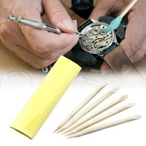 Watch Parts Movement Cleaning Clay Green Rubber Putty Cleaner With Wooden Stick For Watchmakers Repa