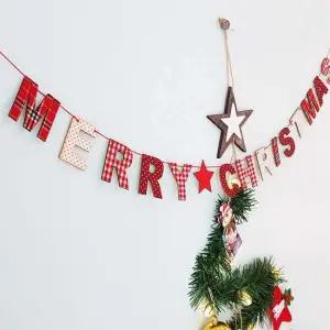 글자우드가랜드(소) 크리스마스 트리 리스 장식 소품 크리스마스리스 크리스마스소품