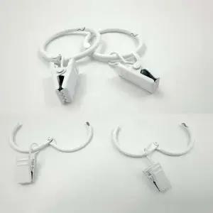 오픈형 커튼 집게링 내경 32mm 20pcs 링 고리 부자재 커튼링 커튼집게링 오픈링 욕실커튼링