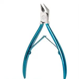 [셀러에이드]네일샵 고급형 블루 큐티클니퍼 손톱 발톱니퍼