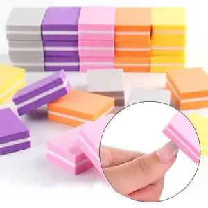 [골드스마일]손톱정리 사각 블럭 네일파일 야스리 미니 샌딩버퍼 핑크