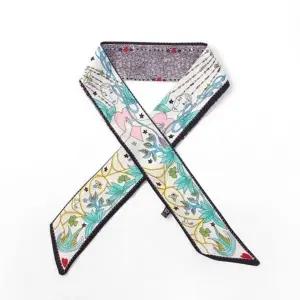 ( )아모르 양면 쁘띠 스카프 사계절 여자 미니스카프 0324