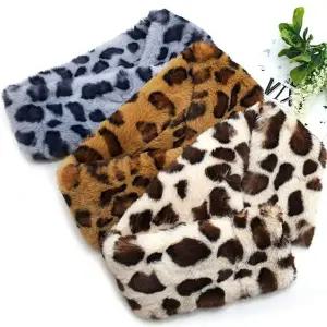 실크스카프 린넨스카프 머플러 여성스카프 페이크 표범무늬 에코 목폴라