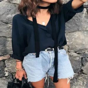 숄더스카프 스타일링 사각스카프 블라우스 롱타이 숏숄더스카프 티셔츠