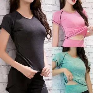 스포츠반팔티  필라테스복 기능성 트레이닝웨어 FT51TS