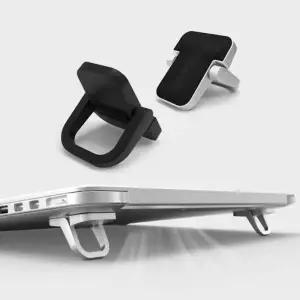 휴대용 미니 부착형 노트북 거치대 2P 가벼운 부착식 받침대 킥 스탠드 게이밍 랩탑 접이식 받침 쿨링 거치