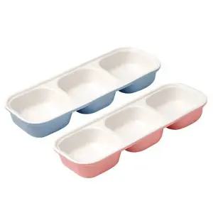 에디슨 도자기 3구 플레이트 (흡착식판별매) 색상 택1