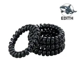 간편 머리끈 블랙 바탕 스프링 헤어밴드