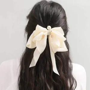 리본 핀 자동헤어핀 헤어악세사리 자동헤어핀중형