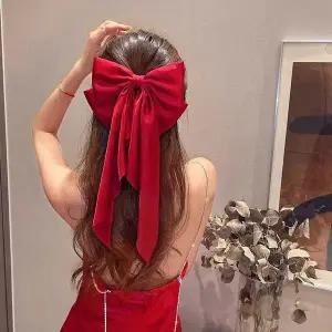 왕리본 헤어핀 헤어악세사리 머리핀 똑딱핀 긴머리 머리집게핀