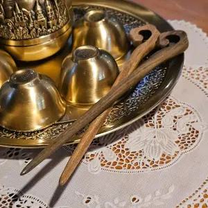 일자 나무 비녀(녹단목)