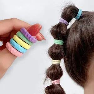 심플 머리끈 헤어끈 도넛링 100P