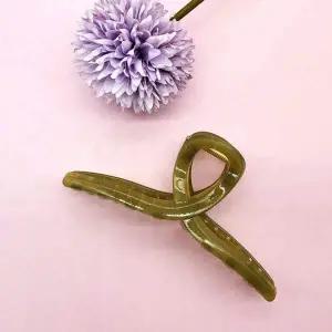 헤어 카키 뒷머리 머리집게 대형 머리집게핀