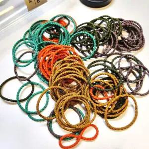여성 100개 컬러 대용량 머리끈 머리고무줄