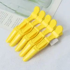 헤어 5P 악어 집게핀 옐로우 악어집게핀