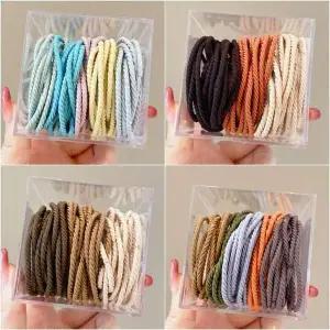 대용량 컬러 머리끈 50P 헤어고무줄 기본 헤어끈