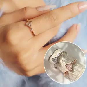 [다잇템]여자 클래식 귀여운 포인트 지르코니아 반지 (47594874)