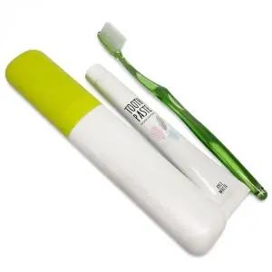 파스텔 치약 세면도구 휴대용 양치 통복숭아